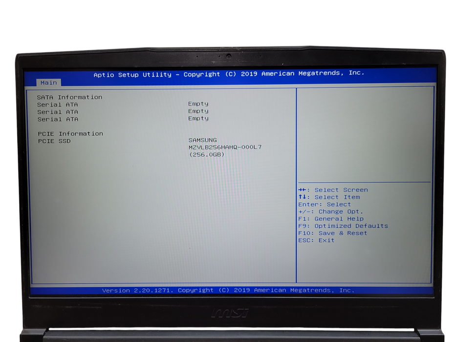 MSI GF63 8RC 15.6" Gaming Laptop Core I7 8th Gen 256GB SSD 16GB RAM GTX 1050 ! Lap200