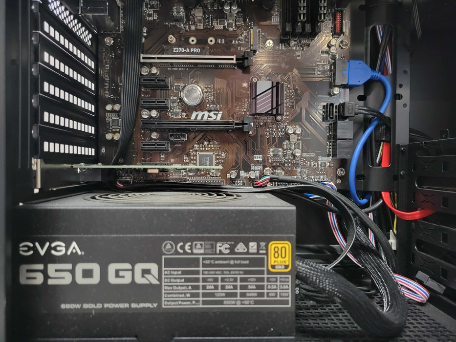 Custom/MSI PC, Core I7-8700 3.20GHz, 16GB DDR4, 8TB HDD, 650W PSU _