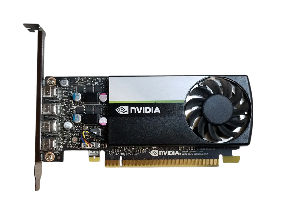 Nvidia Quadro T1000 4GB GDDR6 Graphics Card - 4xMiniDP Full Bracket