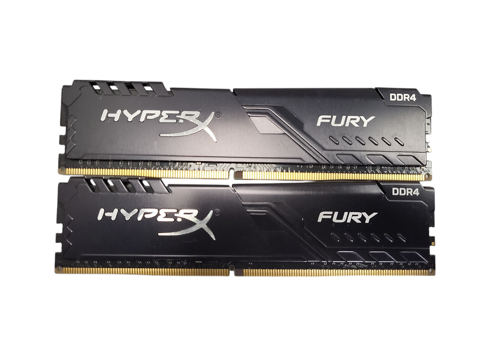 Lot of 2x HyperX Fury Black 8GB DDR4 DIMM 2666MHz HX426C16FB3/8 $