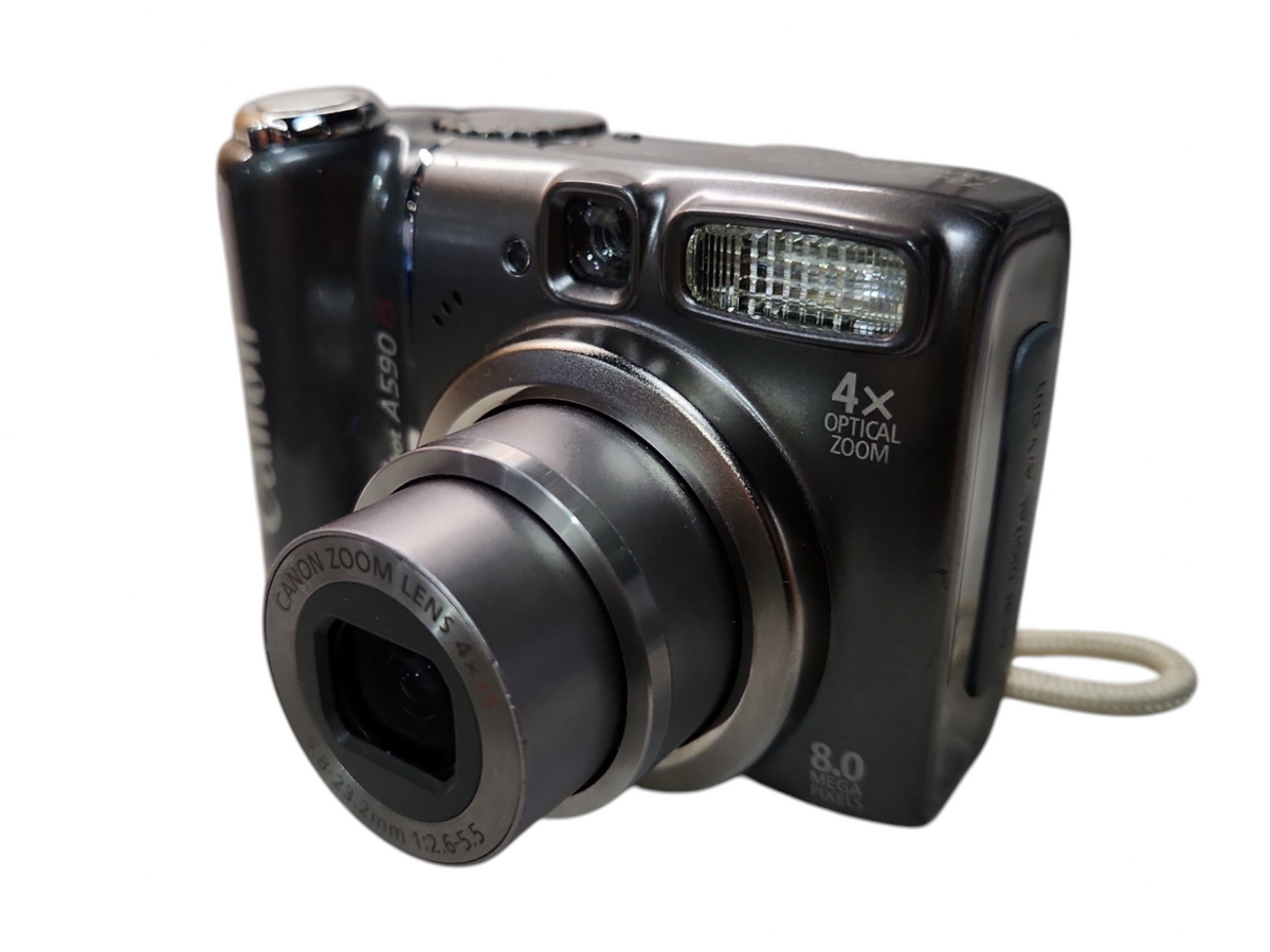 Canon PC1263 PowerShot A590 IS 本体のみ Canon Powershot A590 IS 8 MP 4X Optical Zoom Gray Digital