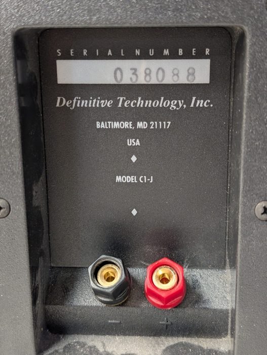 Definitive Technology C1-J Center and ProMonitor 80 Left and Right Speaker  -