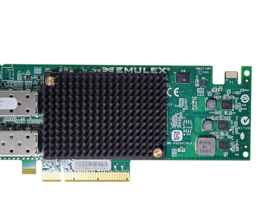EMULEX P005630-03G Dual SFP Port 10GB PCI-E FC Network Adapter Card _
