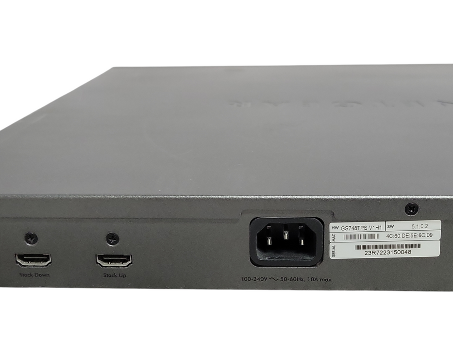 Netgear ProSafe GS748TPS 48-Port Gigabit Stackable Smart Switch w/ 48x PoE _