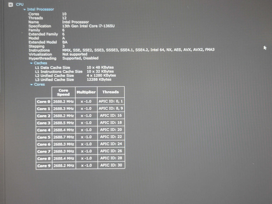 Lenovo ThinkPad T16 Gen 2 i7-1365U 16GB DDR5 512GB NVMe  β Lap200