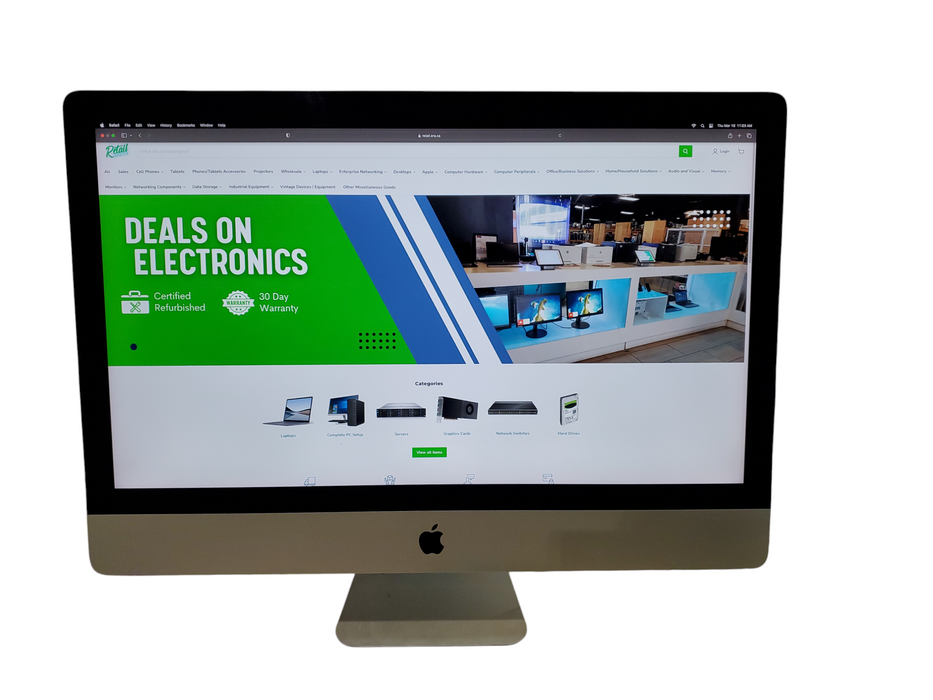 Apple A1419 iMac 27" Retina 5K 2017, Intel i5-7500, 16GB DDR4, 500GB HDD