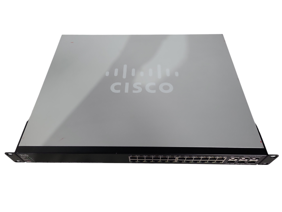 Cisco SG500X-24P-K9 24-Port 1Gbe 4xSFP+ 10Gbe PoE Stackable Managed Switch !