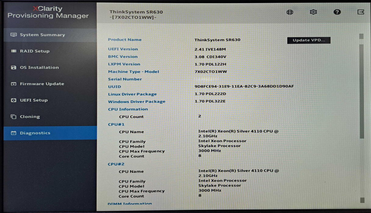 Lenovo SR630 1U 4x 3.5" | 2x Xeon Silver 4110 @2.10GHz, 64GB DDR4, 430-8i )