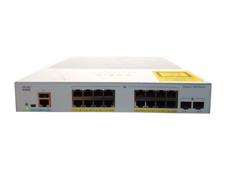 Cisco Catalyst C1000-16FP-2G-L Network Switch 16 Gigabit Ethernet PoE+