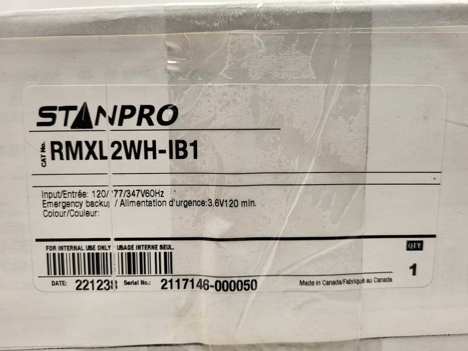 STANPRO RMXL2WH-IB1 EXIT SIGN OPEN BOX Q$