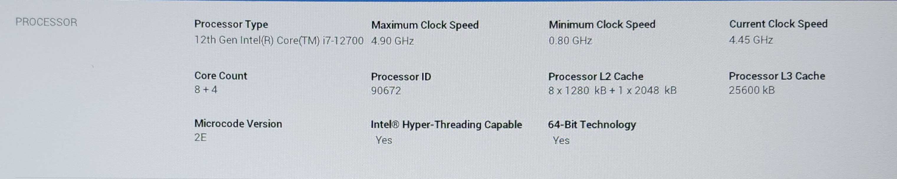 Intel Core i7-12700 CPU 12-Core 20T 4.9GHz LGA1700 Processor