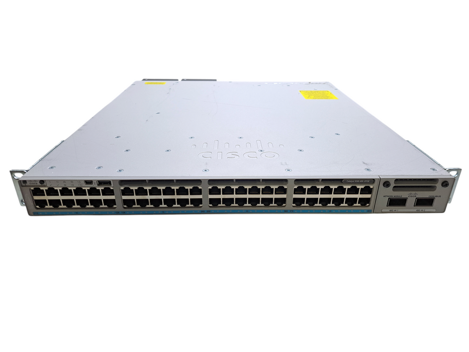 Cisco C9300-48UN-A V02 | 48-Port UPoE Network Switch w/ C9300-NM-2Q, 2x PSU Q)