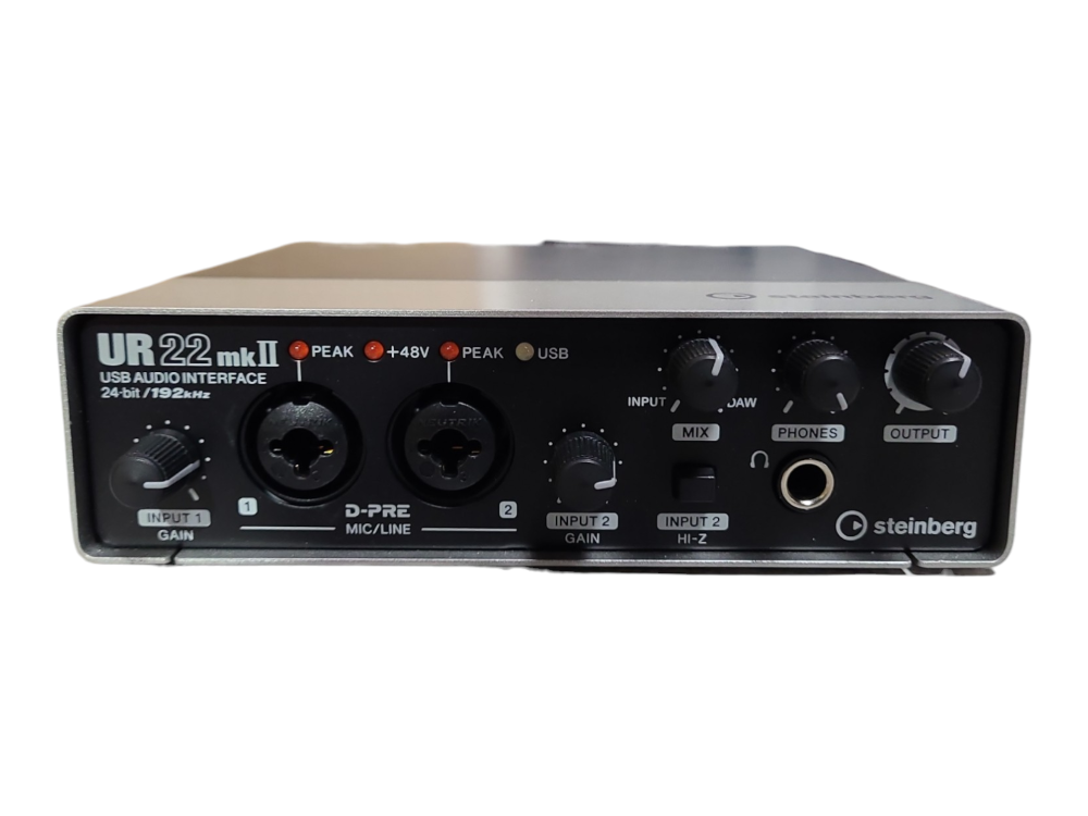 Steinberg UR 22 MKII audio interface USB 2.0 MIDI 24-bit/192 kHz 