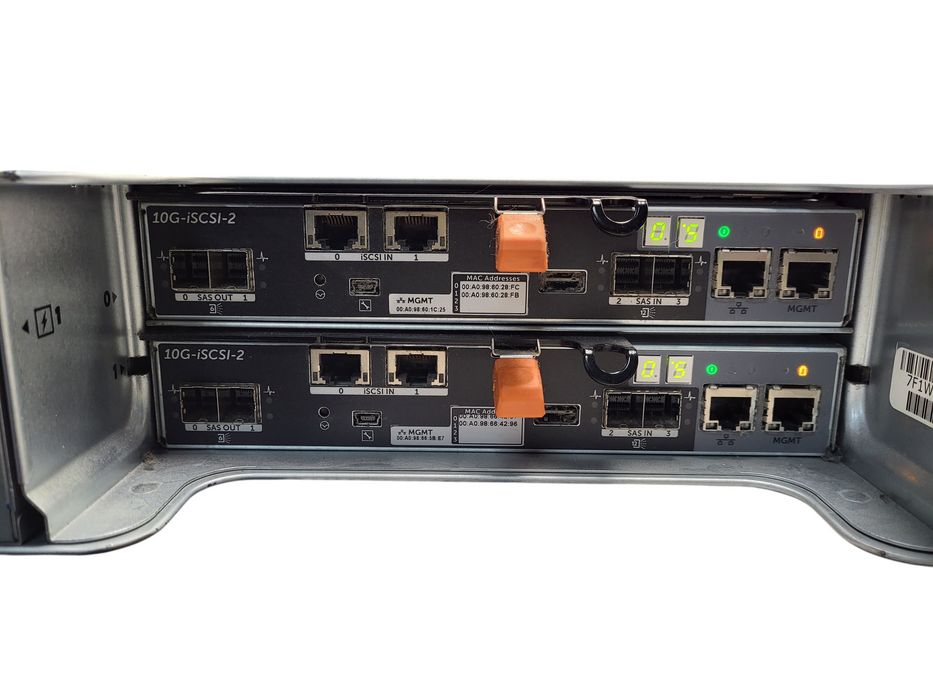 Dell PowerVault MD3820i SAN Dual 10GB-ISCSI-2 111-02126+G0 No HDD $