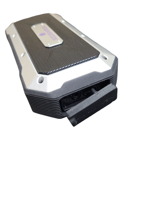 Silver & Black 7199-85 Portable Wireless Bluetooth Outdoor Waterproof Speak