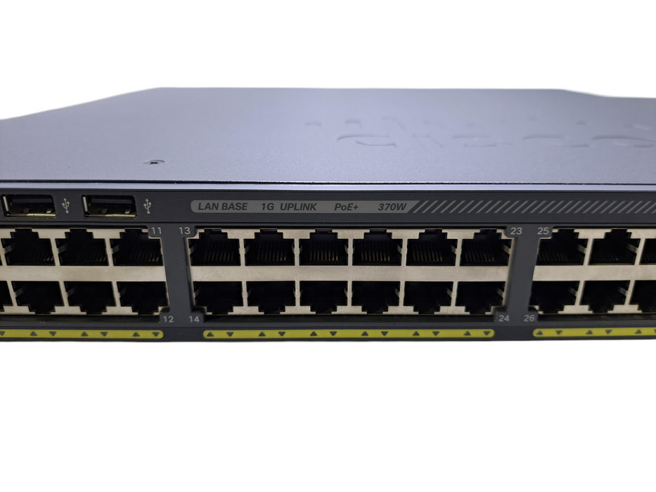 Cisco WS-C2960X-48LPS-L V02 | 48-Port Gigabit PoE+ 370W Switch w/ 4x SFP