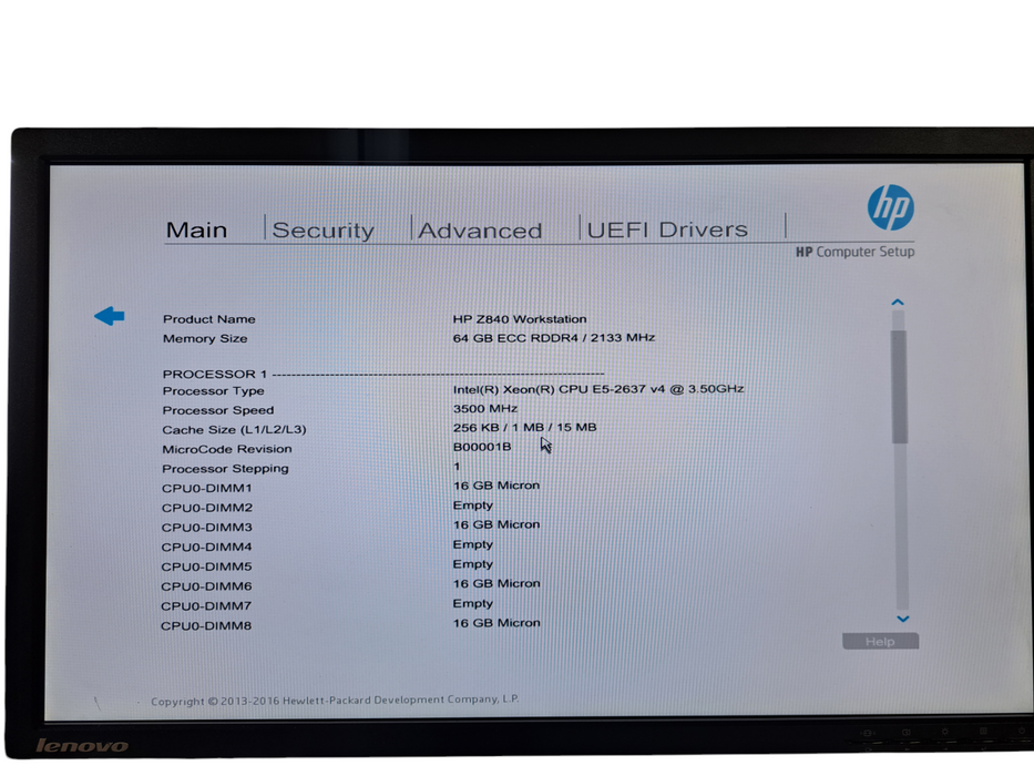 HP Z840 Workstation | 1x Xeon E5-2637 v4 @3.50GHz, 64GB DDR4, K2200, 1125W
