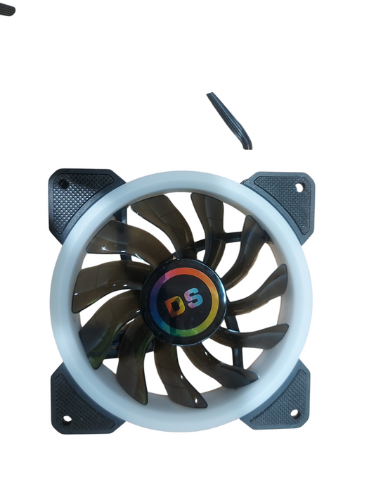 Lot 6x - DS Rainbow RGB LED 120MM Case Fans w/ sync controller