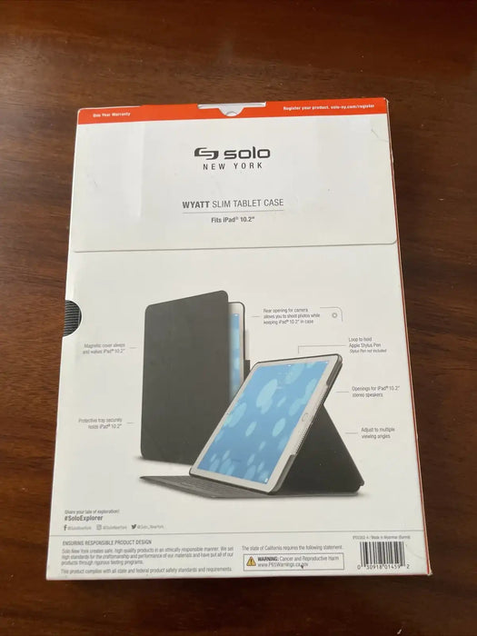 Solo New York Wyatt Slim Case For iPad 10.2" Q