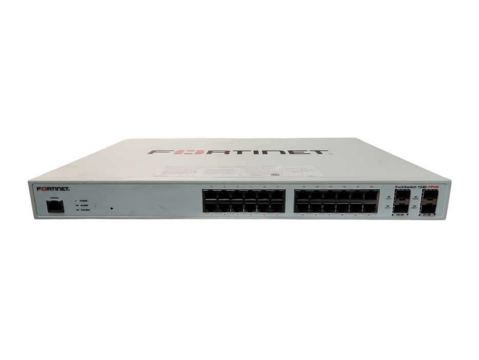 Fortinet FortiSwitch 124E-FPOE Managed Ethernet Switch, FS-124E-FPOE