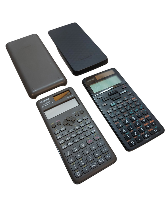 LOT 2x Casio FX-300MS 2ND EDITION AND SHARP EL-520XT Scientific Calculator