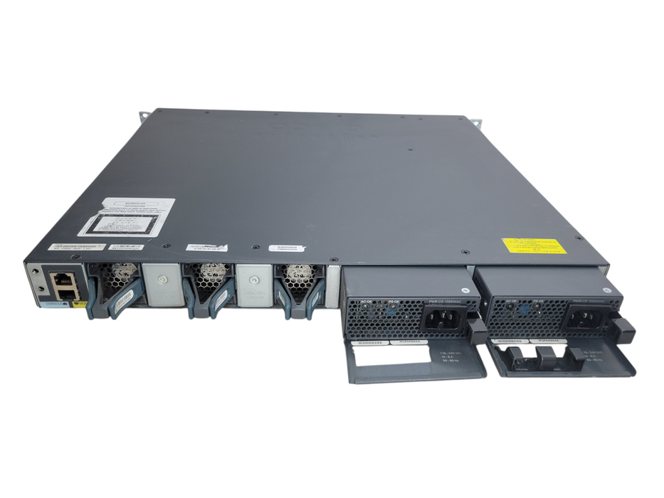 Cisco WS-C3650-48PQ | 48-Port Gigabit PoE+ w/ 4x 10G Uplink SFP 2x1025W PSU Q%
