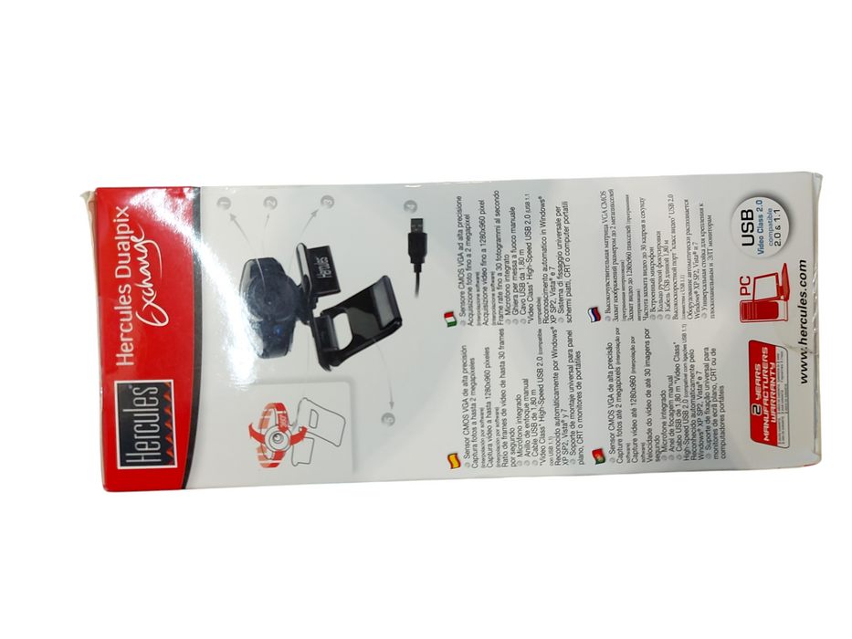 Lot 2x Hercules Webcam | Dualpix Exchange | Classic Link - Read description