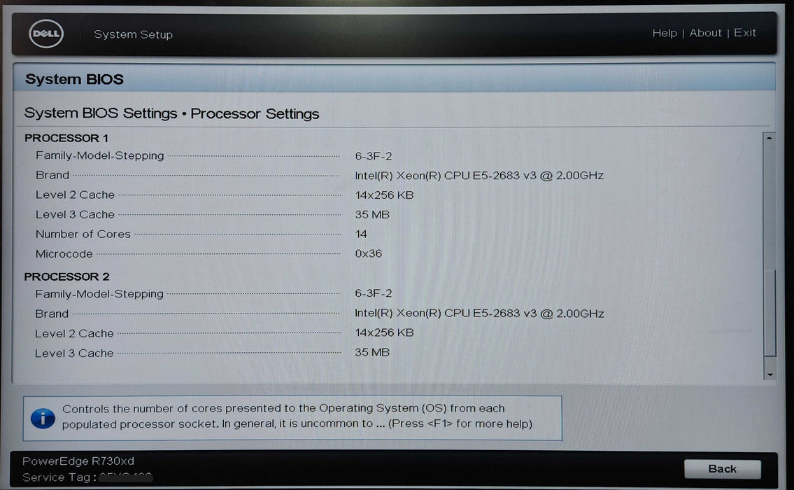 Dell Power R730xd 2U 26x2.5", 2x Xeon E5-2683 v3, 32GB DDR4, H730P Mini Q