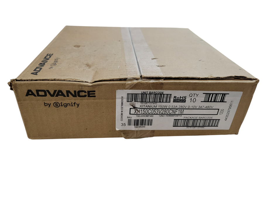 Lot of 10x - XH150C053V280CNF1 Advance Xitanium LED Driver %