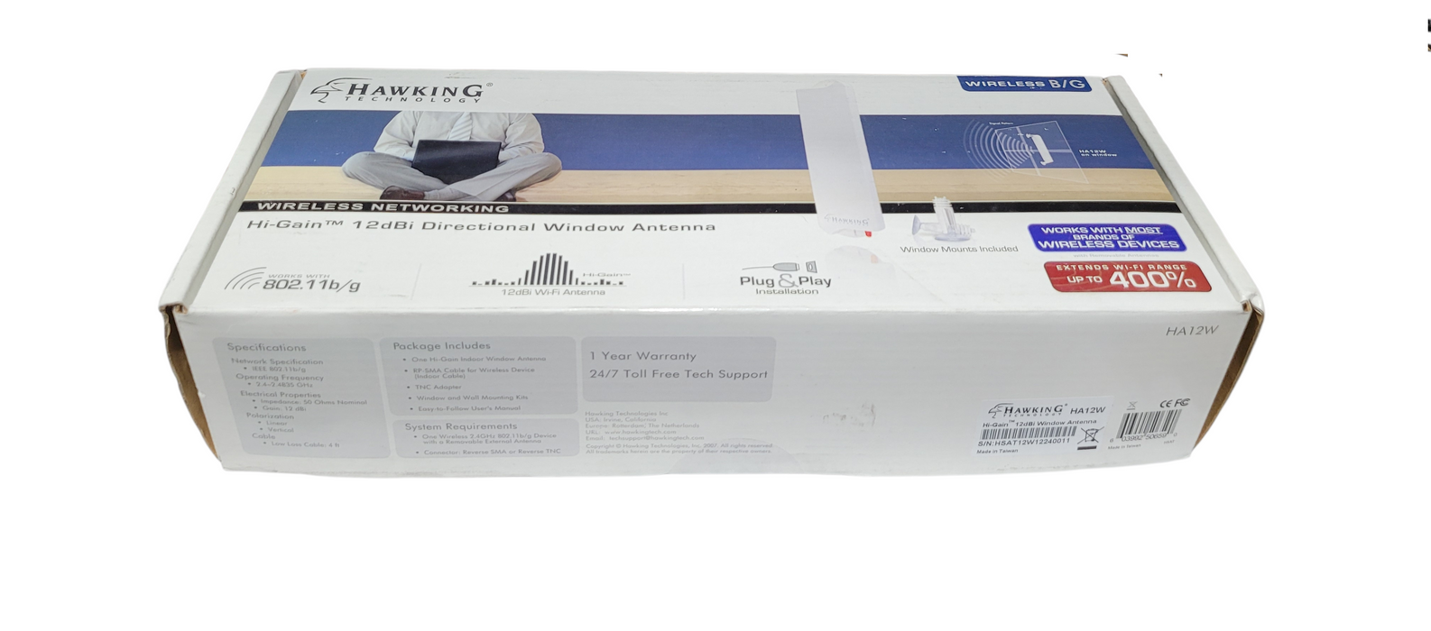 Hawking Technology HA12W Hi-Gain 12dBi Window Antenna