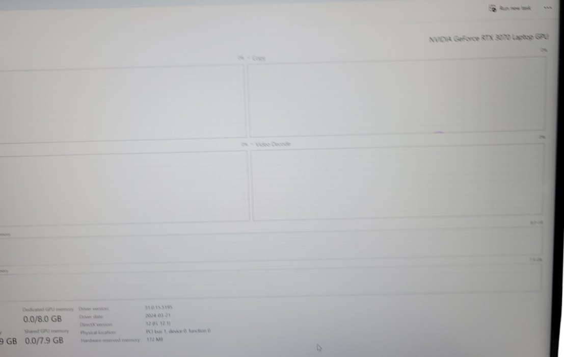 Razer Blade 15" Advanced i7-11800H 16GB DDR4 RTX 3070 NO SSD FOR PARTS/REP  β Lap200