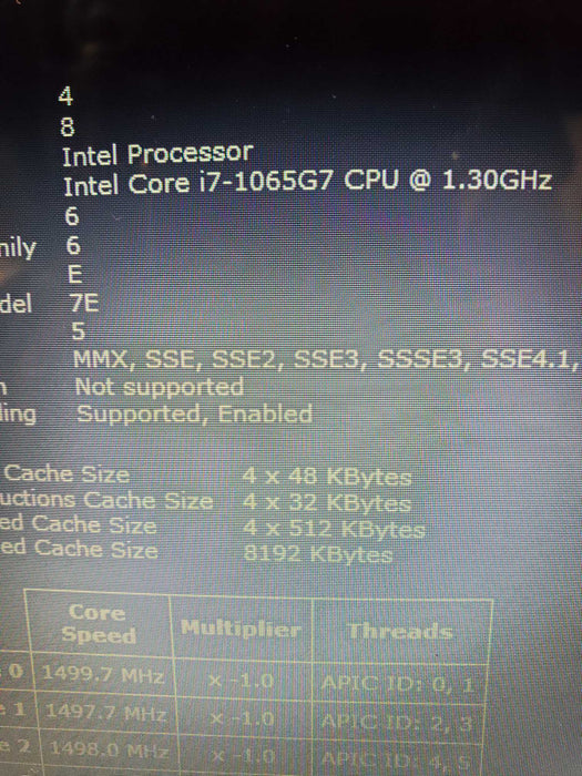 HP Pavilion 15-dy1028ca Laptop i7-1065G7 1.30GHz 8GB RAM 512GB   Lap200