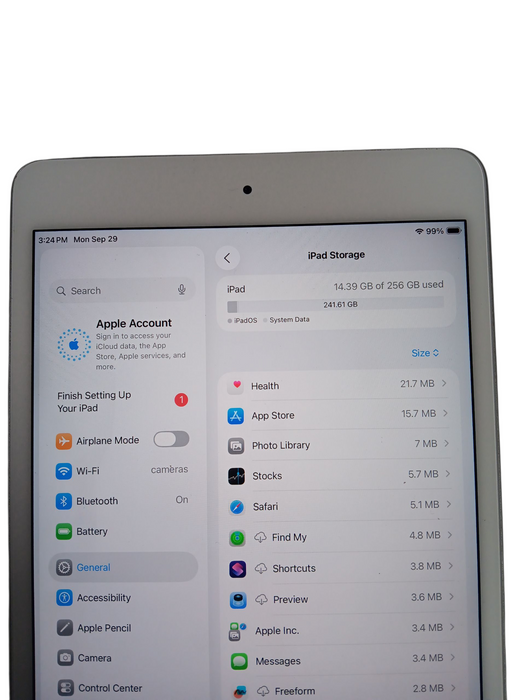 Apple iPad Mini 5th Gen - 256GB - Silver (A2133)