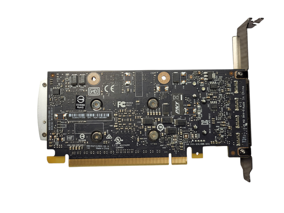 NVIDIA Quadro P1000 4GB GDDR5 4xMini DisplayPort High Profile Graphics Card Q$