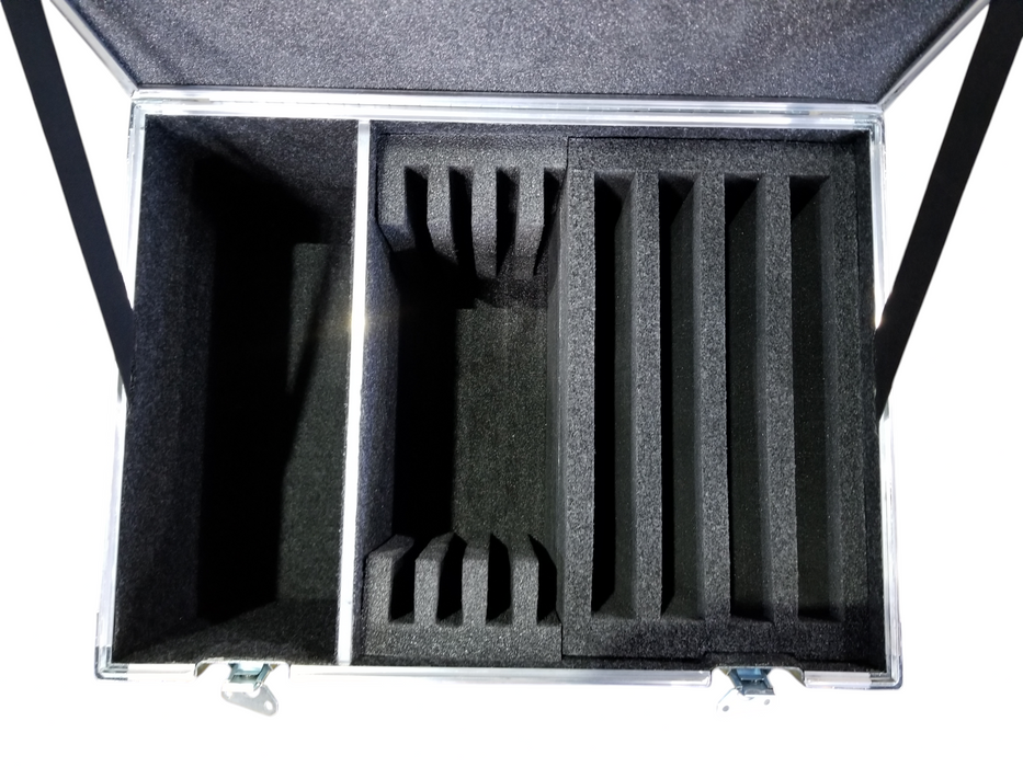 Heavy Duty Protective ATA Case w/ Foam, Pull-Out Handle & Wheels 25"x19"x18 Q