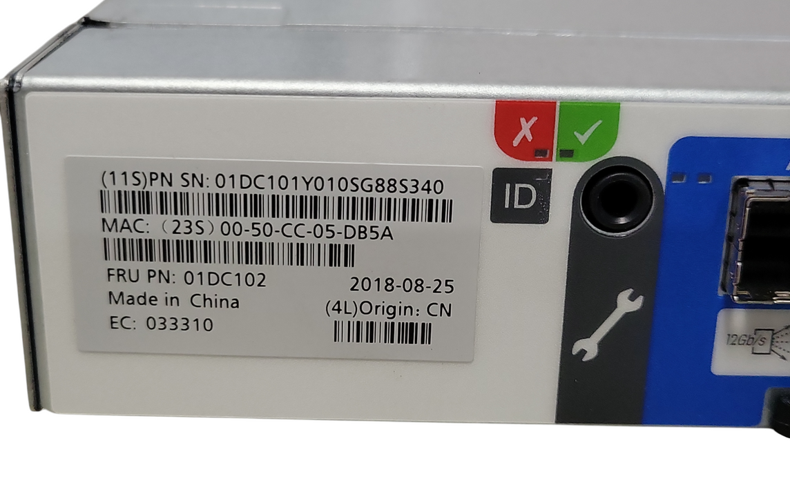 LENOVO 01DC102 12G SAS STORAGE CONTROLLER MODULE FOR LENOVO D1224 Q_