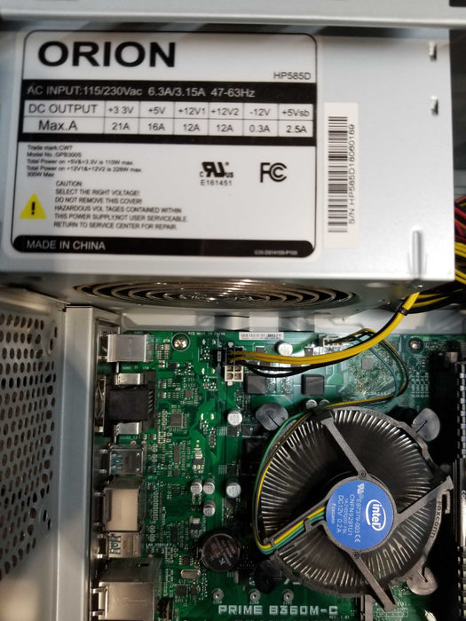 Custom PC w/ Asus B360M-C i3-9100 CPU 8GB DDR4 No HDD