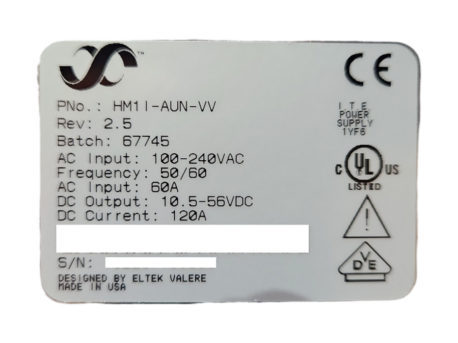 Eltek Valere Power HM1 I-AUN-VV w/ 2x H1000A1