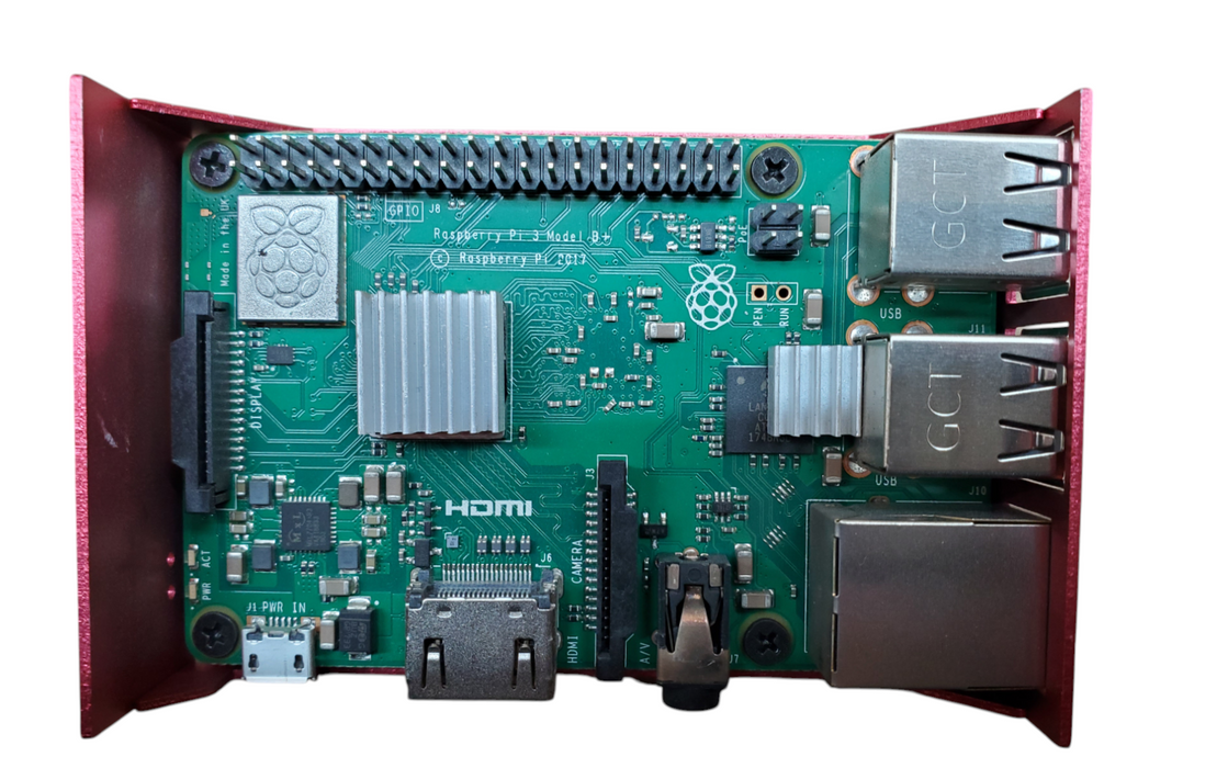 Raspberry Pi 3 Model B+ w/ PoE-HAT & Case - No SD Card