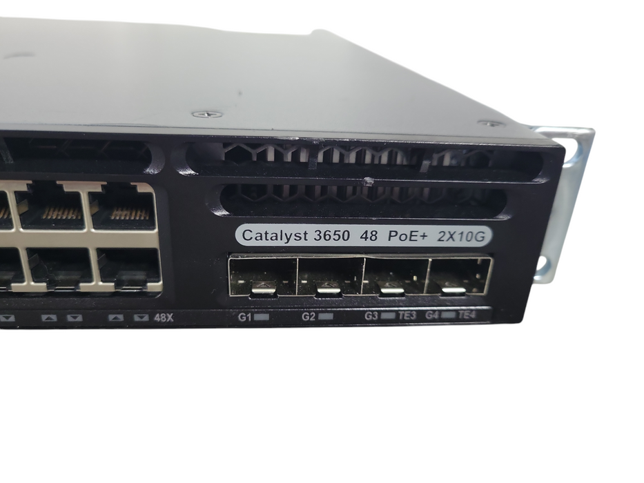 Cisco WS-C3650-48FD-S | 48-Port Gigabit PoE+ 2X10G Network Switch !