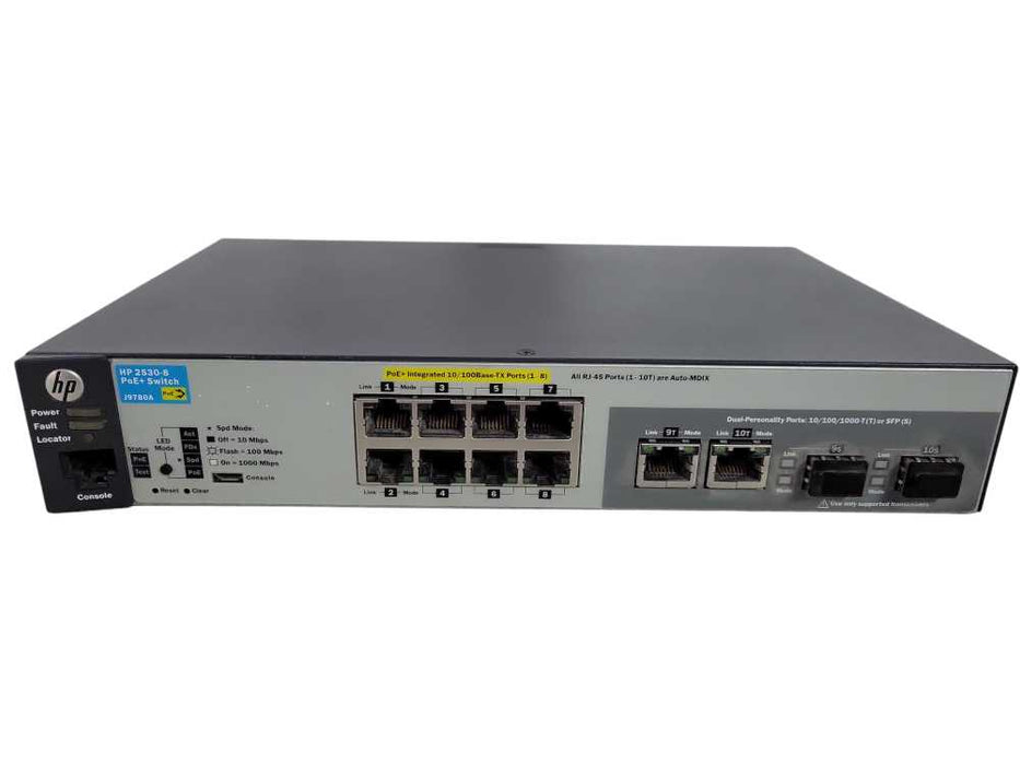 HP  2530 8 PoE+ Ethernet Switch (J9780A) !