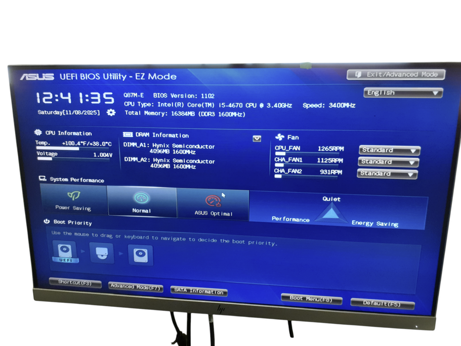 Custom PC/Asus i5-4670 @ 3.40 |16GB DDR3 | 256GB SSD| 600W PSU