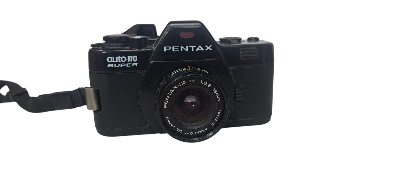 Pentax Auto 110 Super Film Camera Made in Japan 18mm Lens| Untested