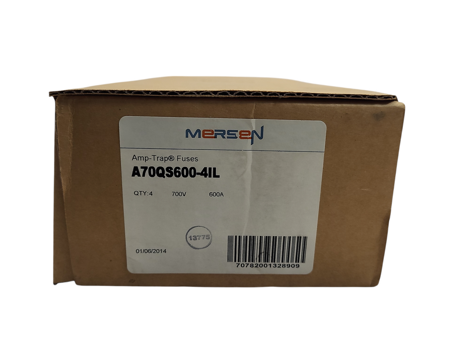 Lot of 4x Mersen A70QS600-4IL Fuse High Speed Form 101 Bolt-In A70QS IL Indicator 700AC/DC 600A Q$