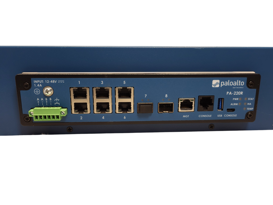Palo Alto PA-220R Next-Gen Firewall w/ bracket No AC $