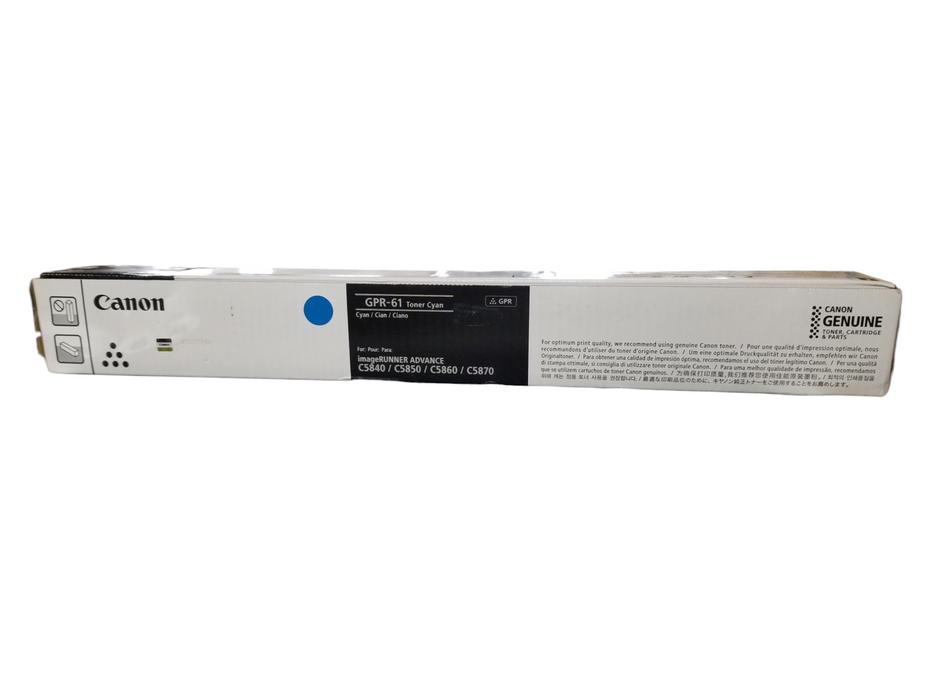 Canon GPR-61 Toner Genuine New OEM Sealed Box - CYAN / For C5840/50/60/70