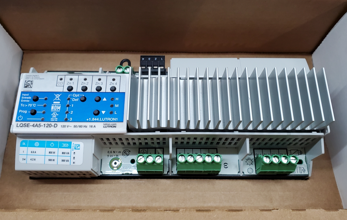 Lutron Homeworks LQSE-4A5-120-D Din Power Module *READ*