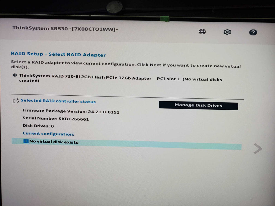 Lenovo SR530, 1x Xeon SIlver 4210R, 32GB DDR4, 730-8i, 2x550W PSU, NoHDD