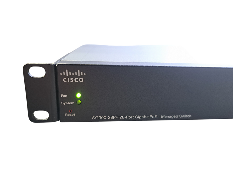 Cisco SG300-28PP-K9 V02 | 28-Port Gigabit PoE+ Managed Switch | 2x SFP Q