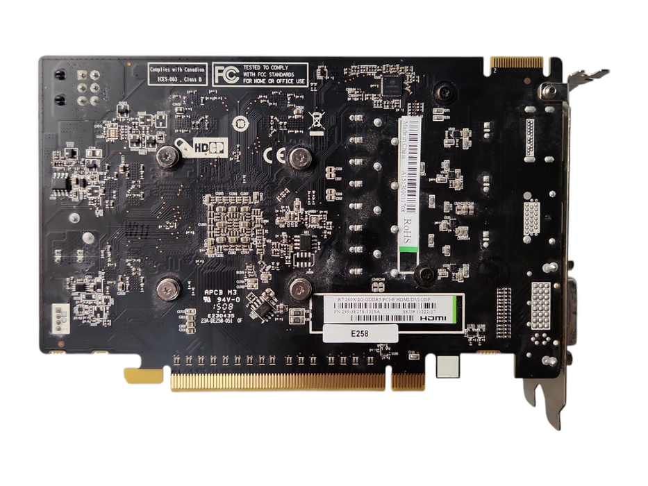 Sapphire R7 260X 2G GDDR5 PCI-E HDMI/ DVI/ DP Graphics Card